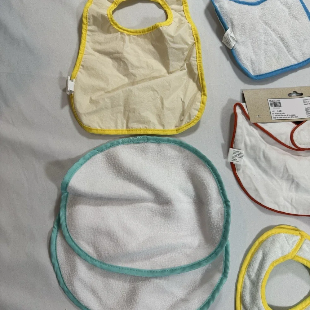 Gerber Baby Bib & Burp Cloth Mixed Lot Multicolor Family/Animals/Thanksgiving